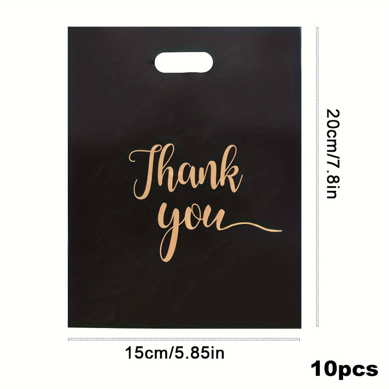 Bolsas de regalo para fiesta negras 10/30/100 piezas con diseño de bolsillo plano para souvenirs