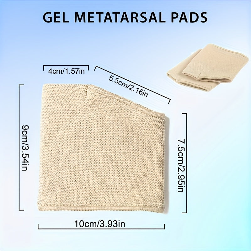 Unisex Soft Fabric Metatarsal Pads Foot Support Cushions Pair