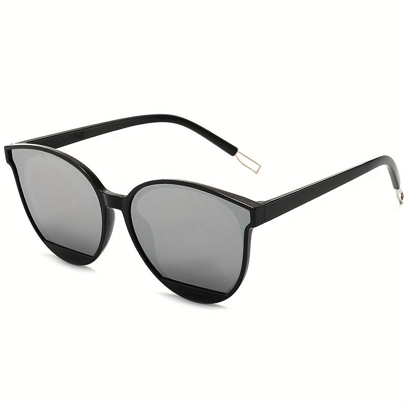 Unisex Cat Eye Sunglasses with Gradient Lenses, Casual Hollow Earpieces