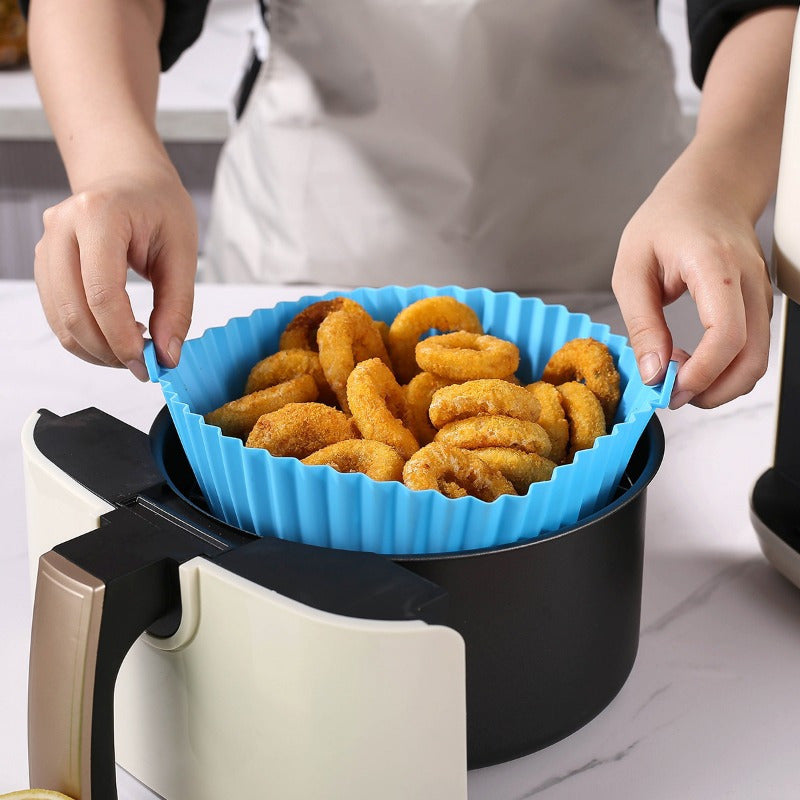 Silicone Air Fryer Liner for Healthy Odor-Resistant Cooking