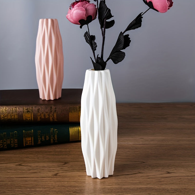 Plastic Vase for Modern Flower Arrangements, Decorative Home and Wedding Decor