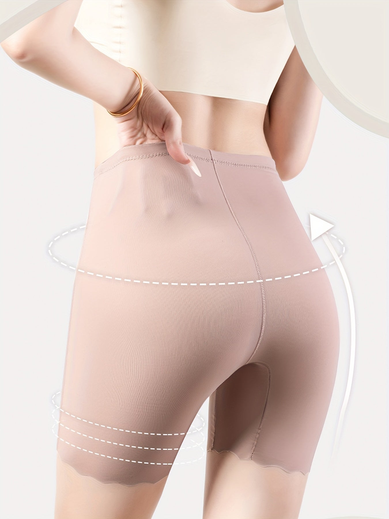 Seamless High-Waist Shaper Shorts Slimming Tummy Control Butt Lift Black or Nude