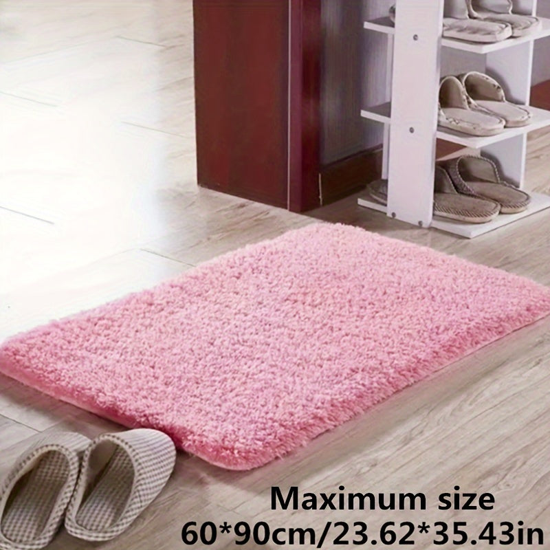 Thickened Plush Absorbent Non-Slip Bathroom Bathtub Rug