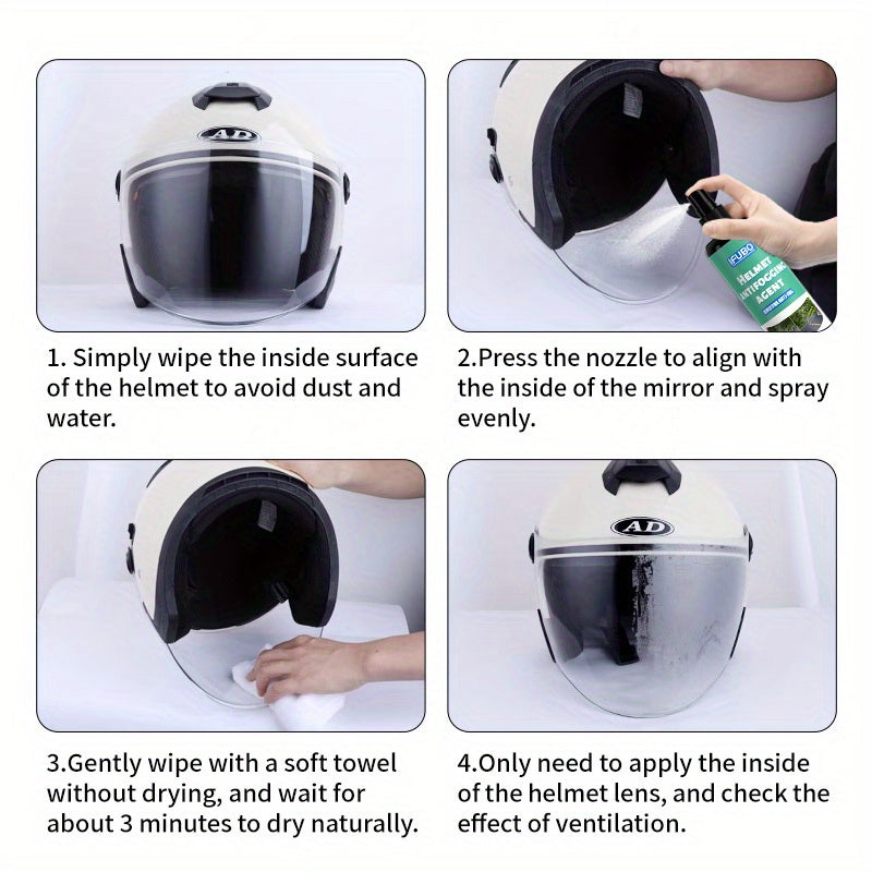 Motorcycle Helmet Anti-Fog Nano Coating Kit for Improved Visibility