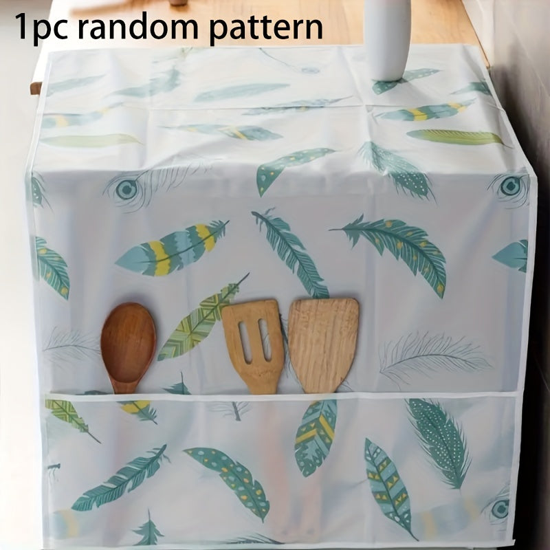 Водонепроницаемый чехол для холодильника с милым мультяшным дизайном - многофункциональное кухонное хранилище и подвесная сумка для домашнего или ресторанного использования.