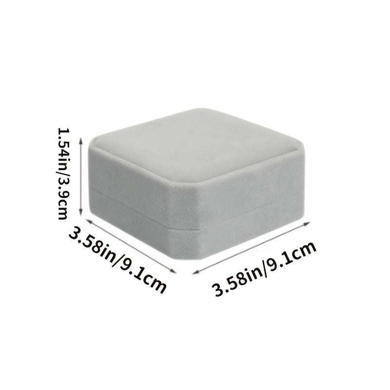 Бархатная восьмиугольная шкатулка для украшений для женщин и девочек