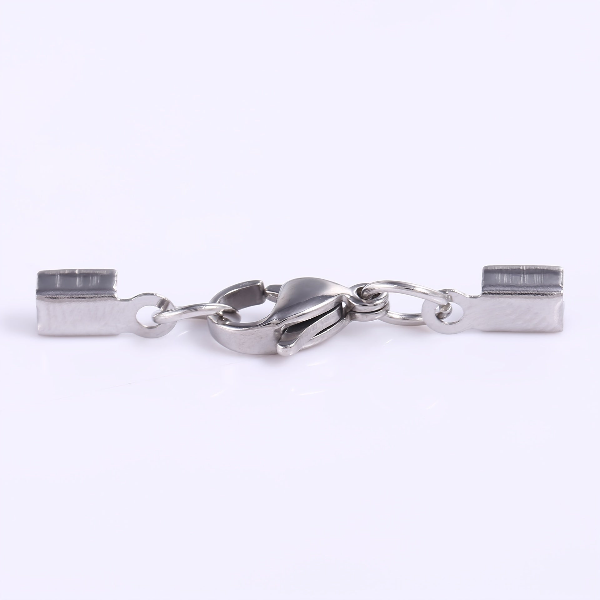 Set of 20 Stainless Steel Rope Buckle Clips for Jewelry Making and Accessories