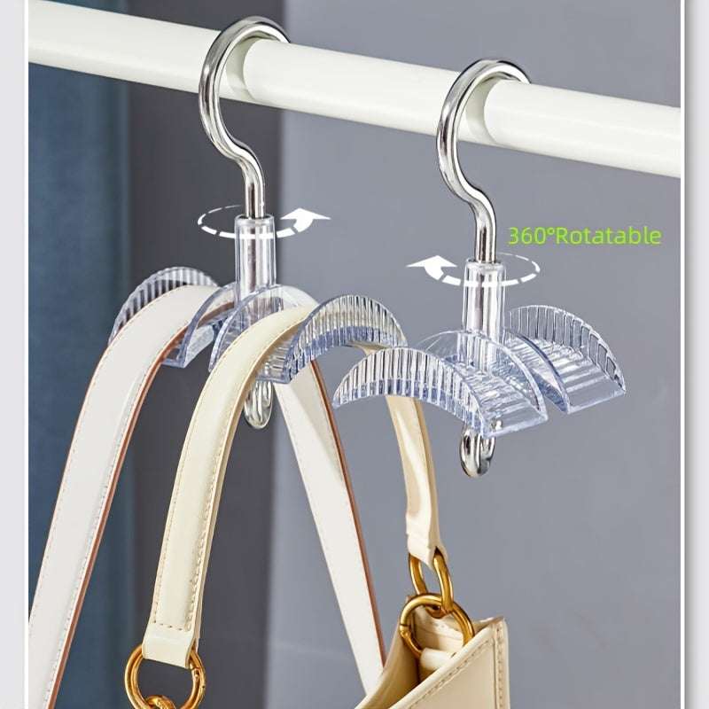 Acrylic Purse Hanger Swivels 360 Degrees Versatile Organizer for Bags Ties Scarves