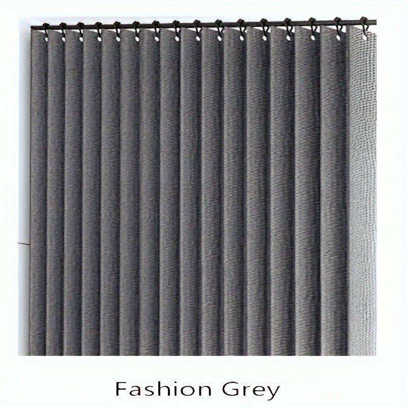 Suv o'tkazmaydigan bukadigan dush pardasi, mato mato mato, ho'l va quruq ajratish, C-tipi ganchlar