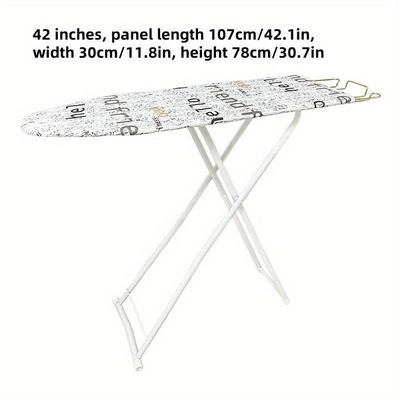 Ironing Board Set with Adjustable Height, Steel Legs, Safety Iron Rest