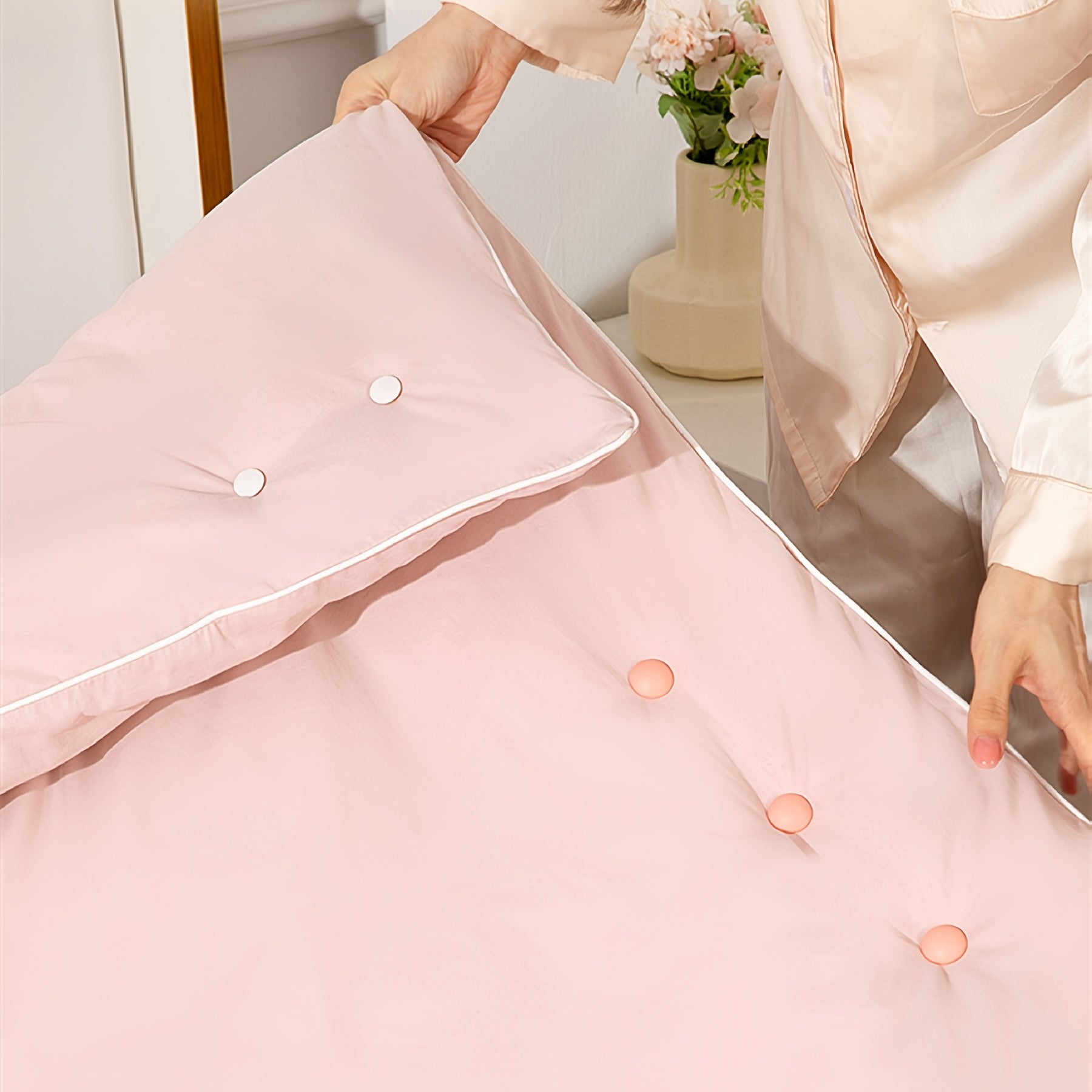 6 Pieces Blue Non-Slip Quilt Holders Bedding Fasteners for Blankets and Quilts