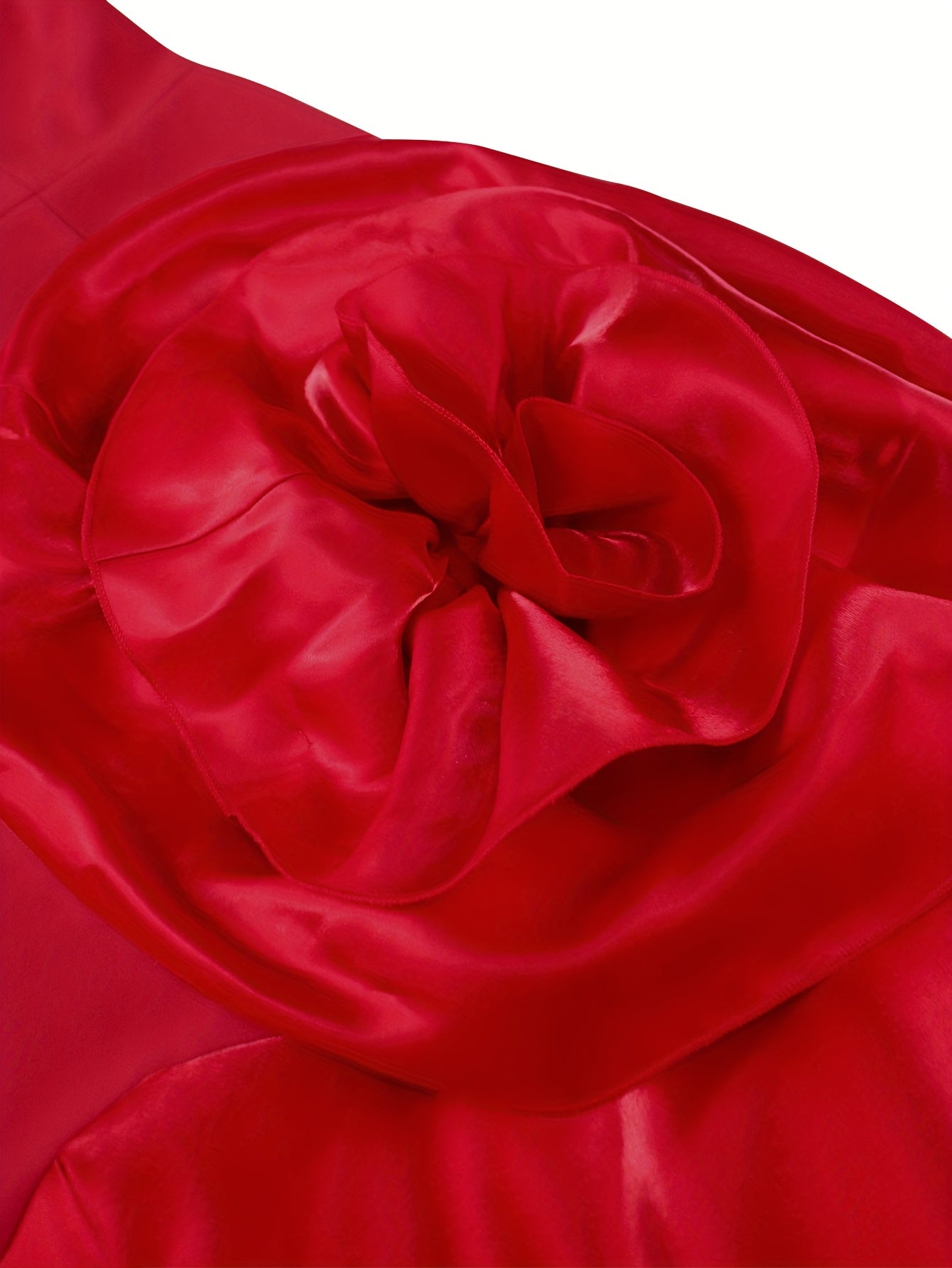 Women's Red Floral Off-Shoulder Mini Dress with Ruffle Hem for Parties