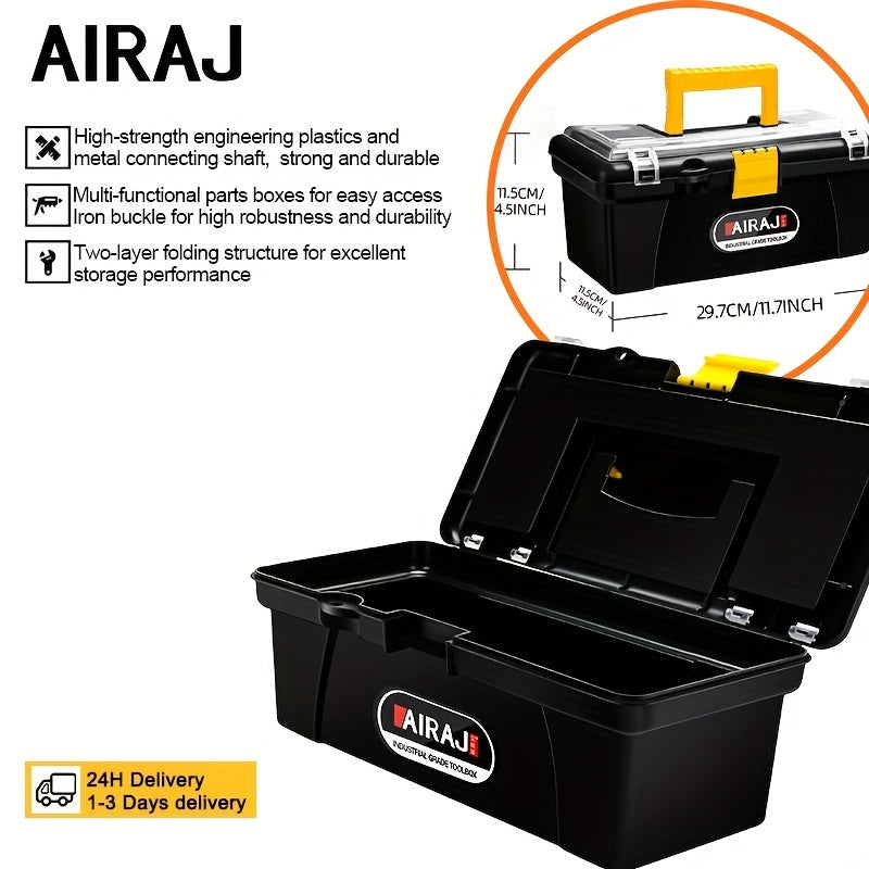 Mini caja de herramientas de plástico con asa para organizador de almacenamiento de manualidades y hogar