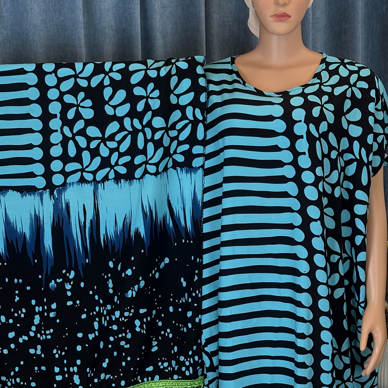 Plus Size Women's Summer Elegant Two-Piece Short Sleeve Maxi Dress