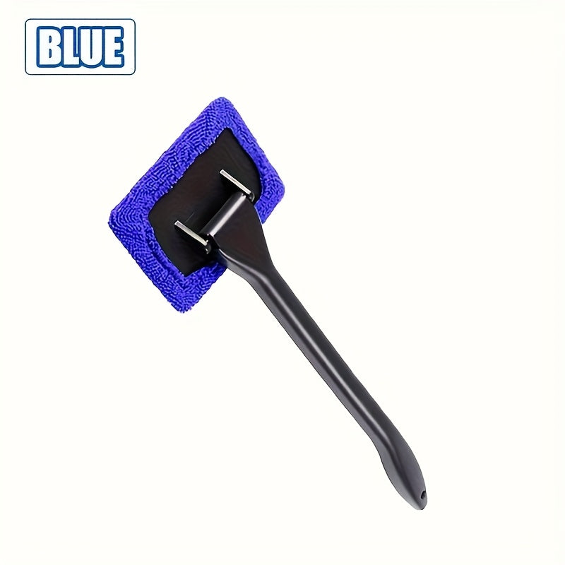 Car Window Cleaning Kit with Extendable Handle Microfiber Cloth Scraper