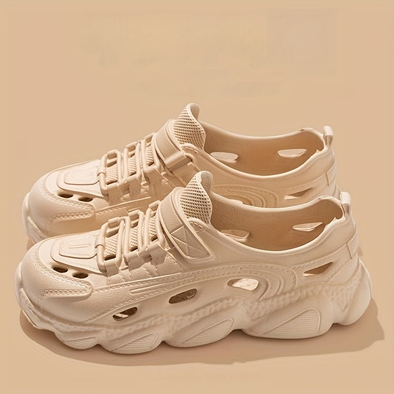 Women's EVA Clogs Non-Slip Breathable Water Shoes for Outdoor Activities Beige