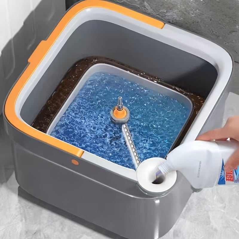 Mopa de acero inoxidable con doble función para limpieza en húmedo y en seco, lavado sin manos