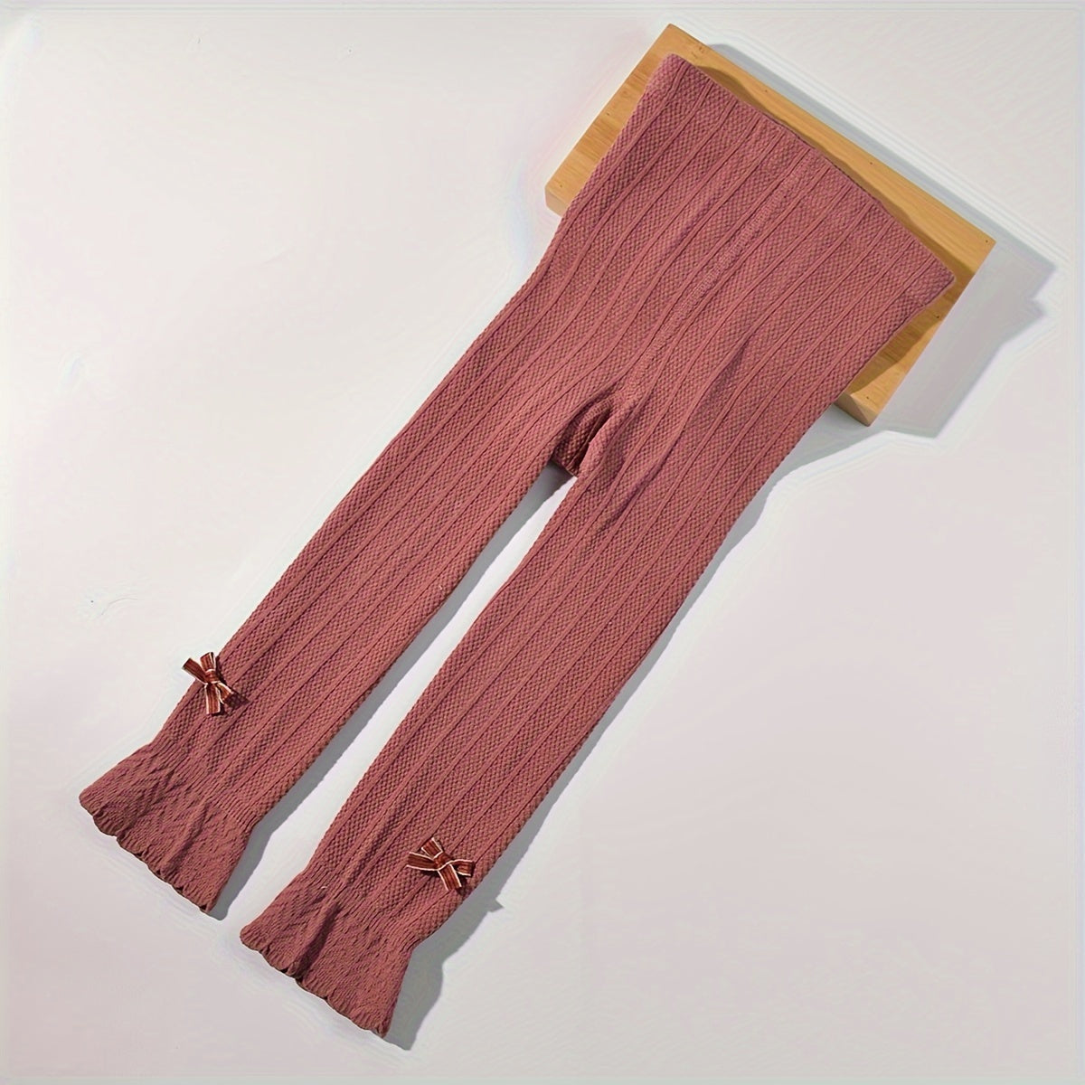 Girls' Floret Design Pantyhose Solid Knit Spring Fall Toddler Kids Leggings