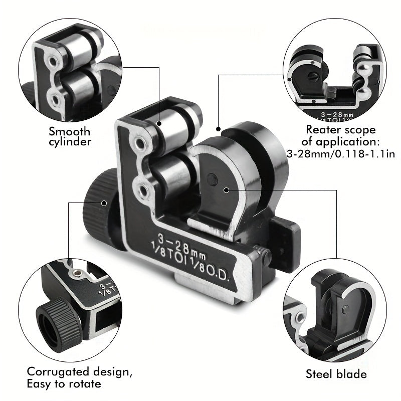 Qayiq va plastmassa uchun 3-28mm to'pli rulmanli quvur kesgich