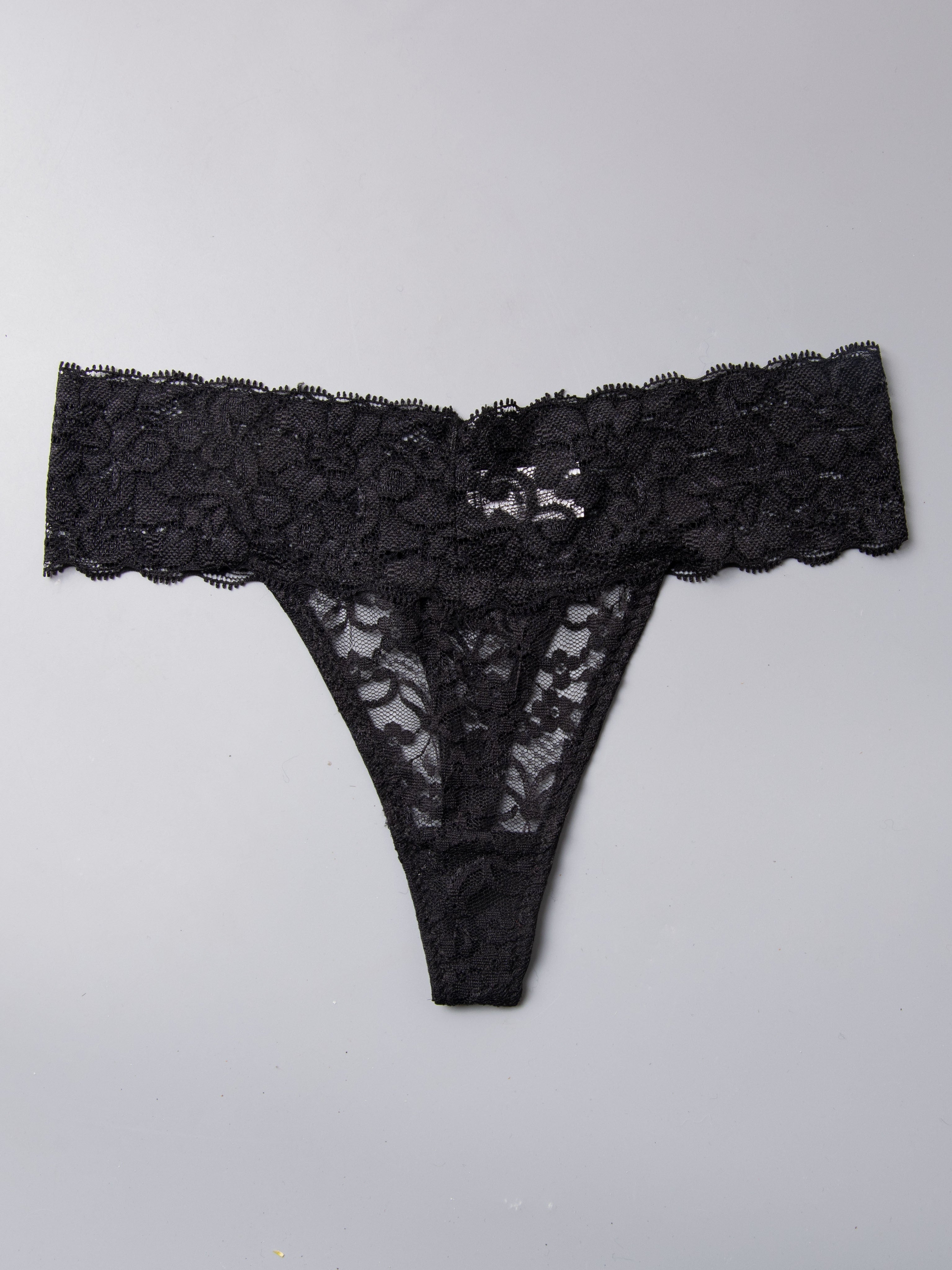 4 dona ayollar uchun seksi korsatilgan tikanli G-String ichki kiyimlar, to'liq rang, yarim shaffof liboslar