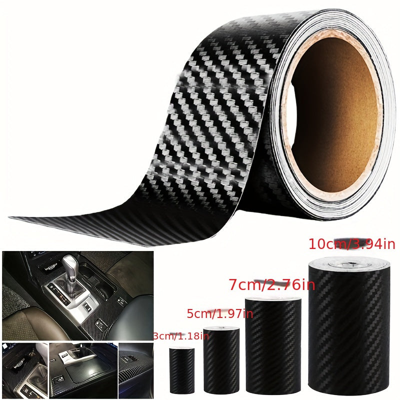 Car Decoration Car Stickers Waterproof Imitation Carbon Fiber Body Scratch Cover