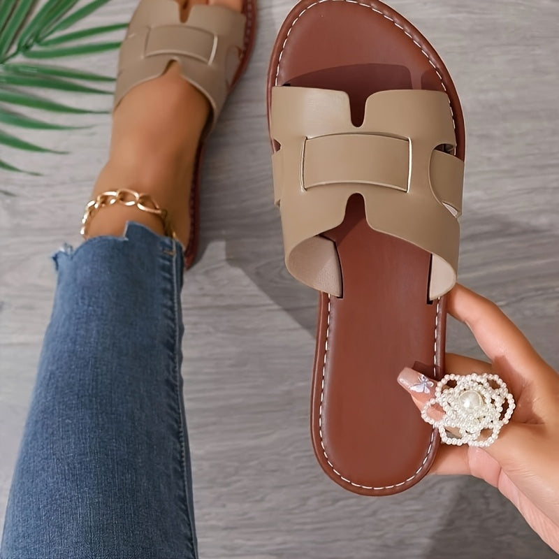 Women's Flat Slippers Non-Slip Comfortable Casual Crisscross Sandals