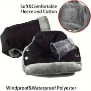 Waterproof Windproof Stroller Gloves for Baby Carriage Bicycles and Trailers
