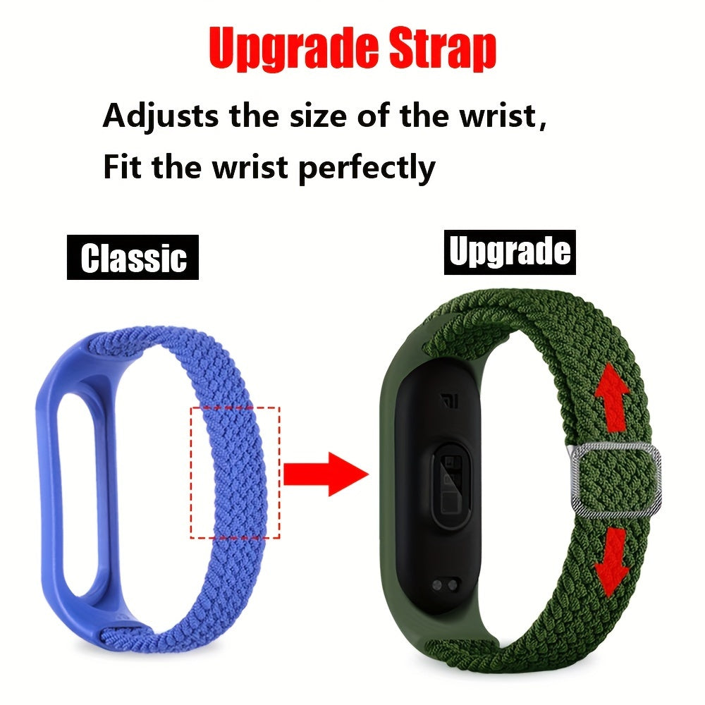 Nylon Elastic Wristband for Xiaomi Smartwatch Compatible with Mi Band 3 4 5 6 7 8 9