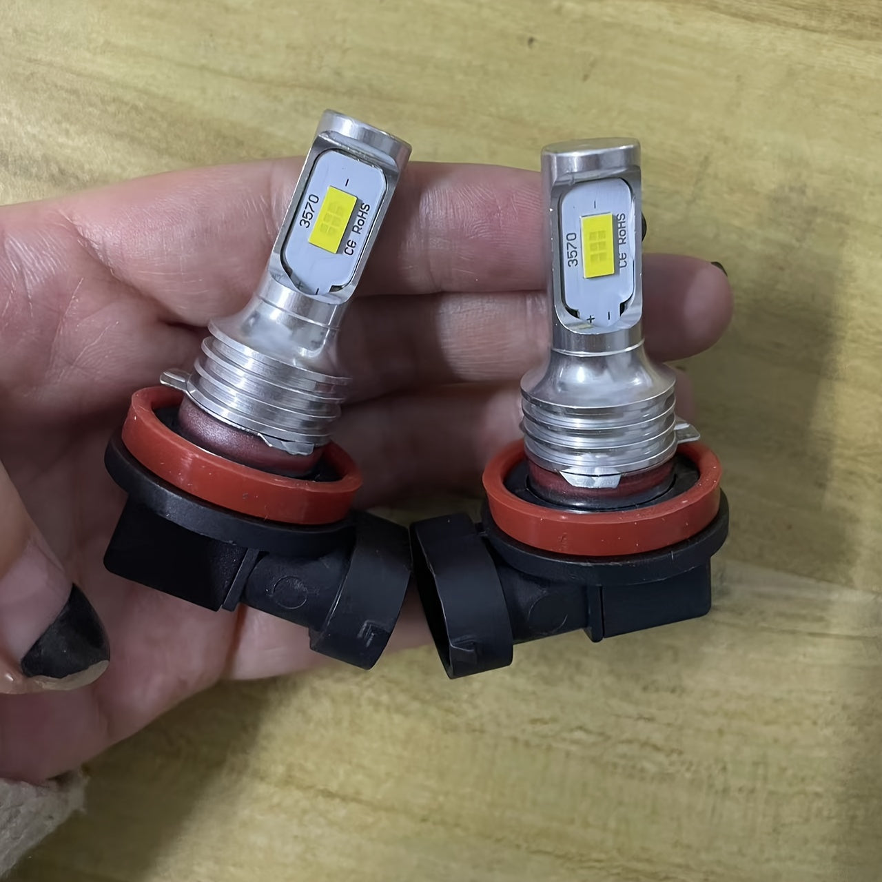 Car LED Fog Light Bulbs 6000K White H7 H8 H9 H10 H11 12V