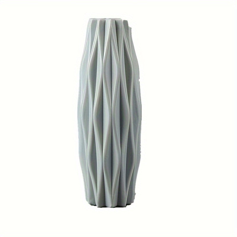 Flower Vase for Living Room Decor Plastic Imitation Glaze Aesthetic Spring Summer