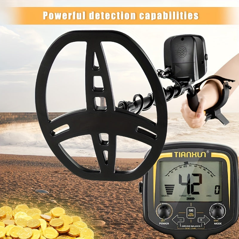 Underground Metal Detector Treasure Finder with LCD Display and Adjustable Length