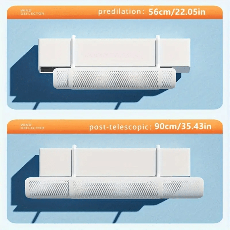 Deflector de aire acondicionado de plástico para flujo de aire suave y comodidad