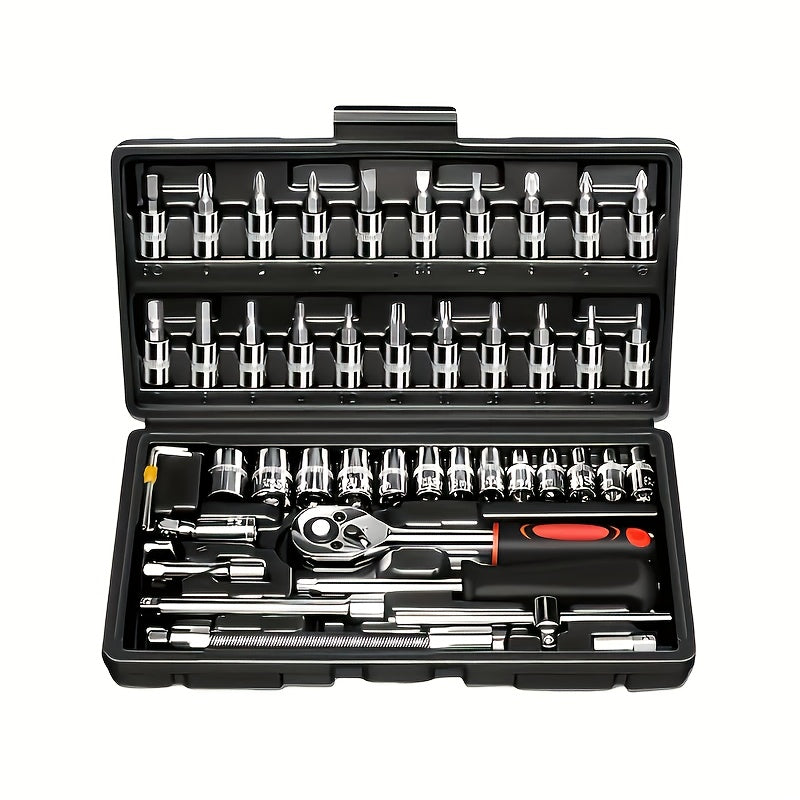 Outdoor and Household Car Repair Tool Set 46/216pcs with Sockets and Drive