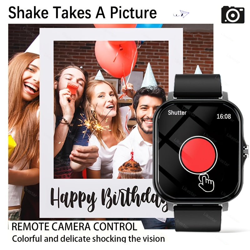 Full Touch Screen Smartwatch for Men and Women 4.65cm TFT Display Fitness Tracker Wireless Calling