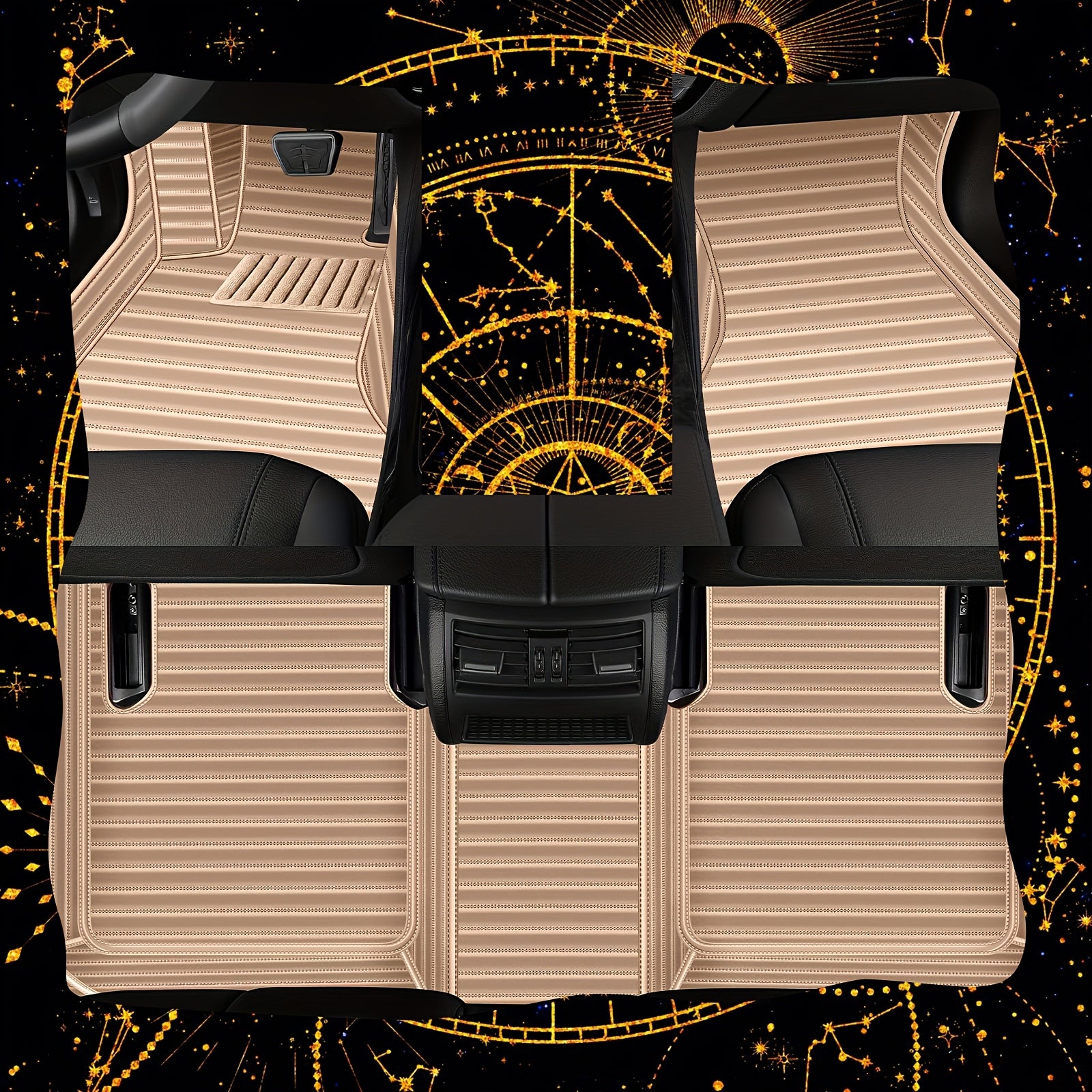 Car Floor Mats Full Set Waterproof All-Weather Car Carpet Luxury Stylish