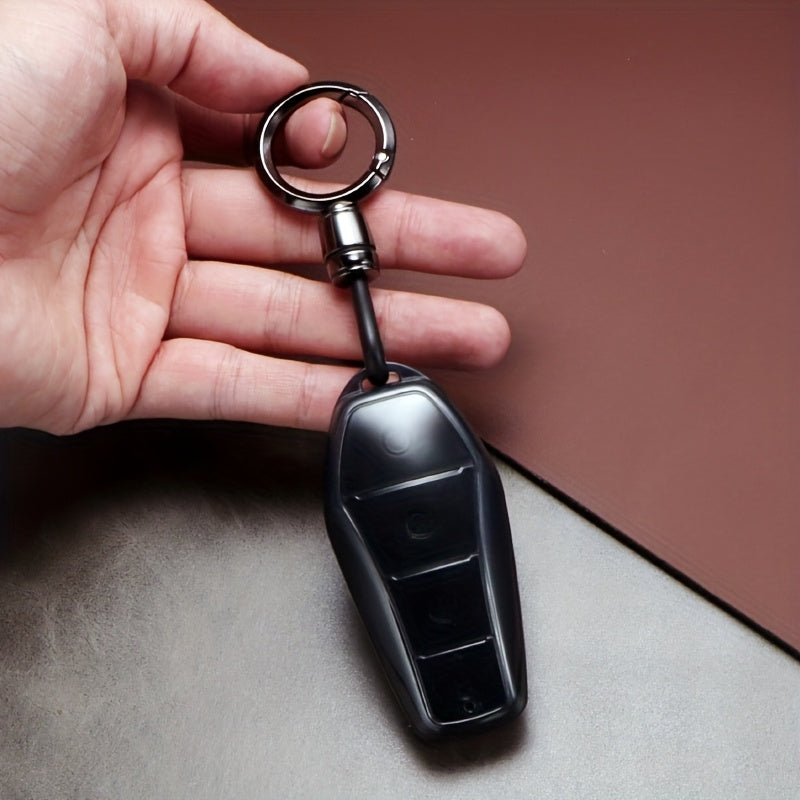 Universal TPU Car Remote Key Cover with Keychain for 4-Button Keys