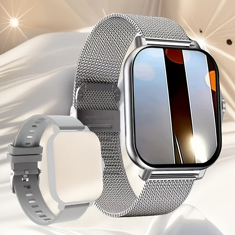 Ultra-Thin Smartwatch for Men and Women with Sports Modes Sedentary Reminders and Weather Notifications
