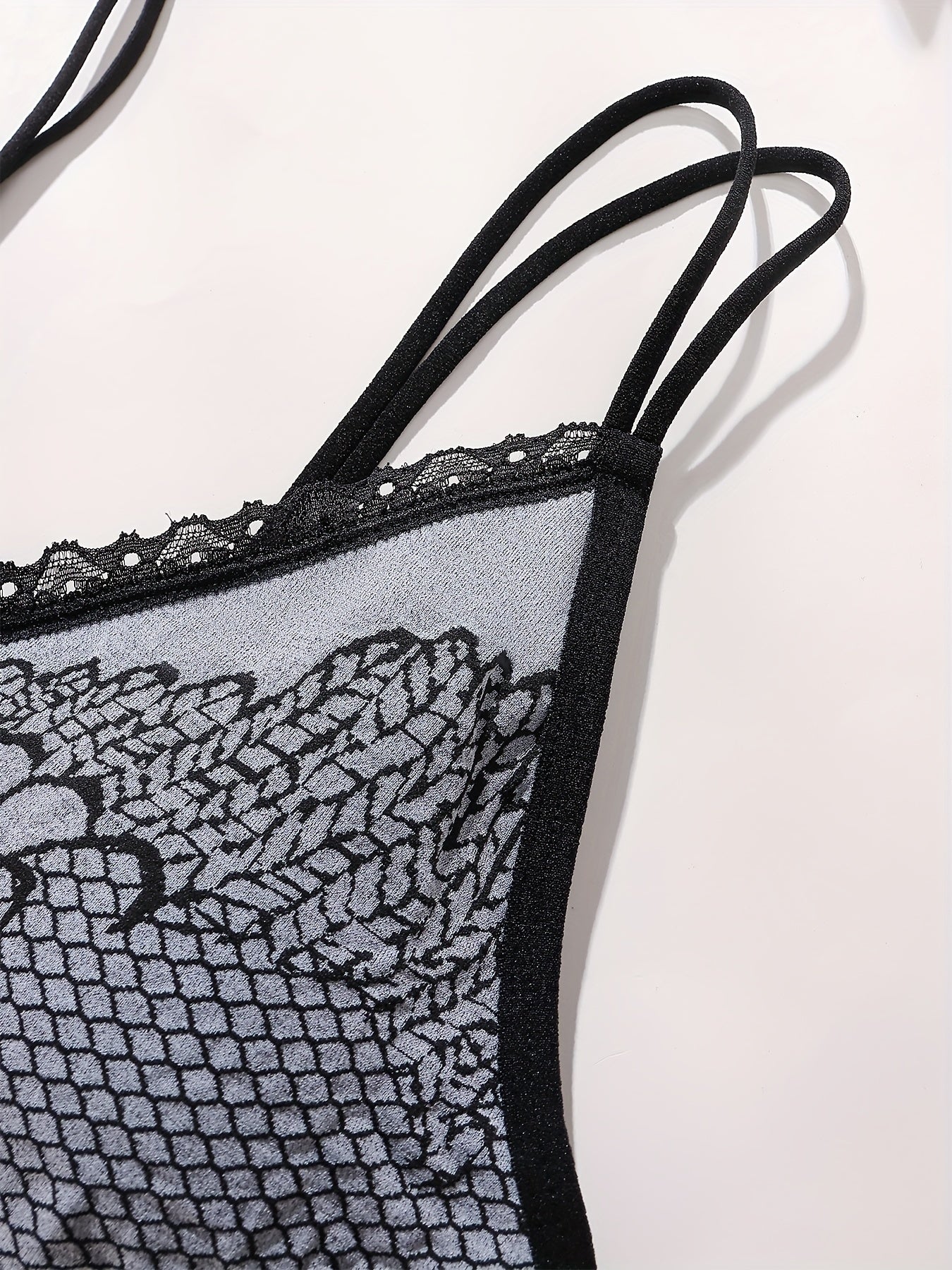 7-Piece Ribbed Color Block Lingerie Set for Women with Cami Bra and Panties