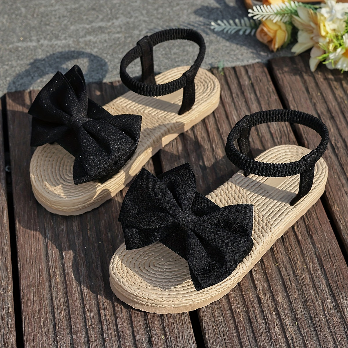 Women’s Summer Sandals Bubble Sole Open-Toe Slip-On Outdoor Indoor