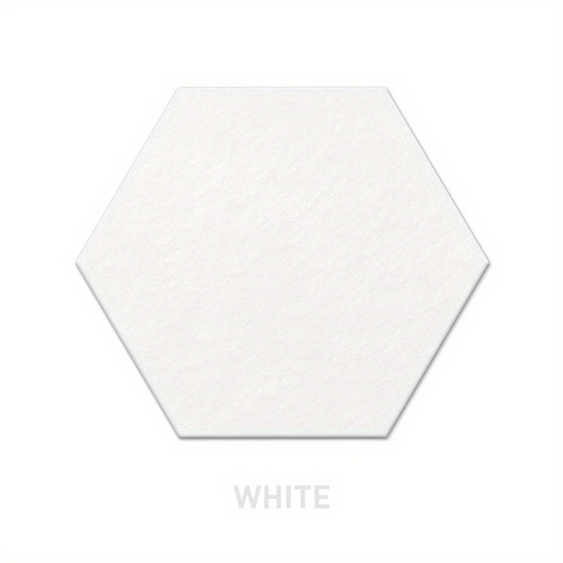 Set of 10 Hexagonal Soundproofing Wall Stickers Acoustic Panels for Bedrooms Offices Studios