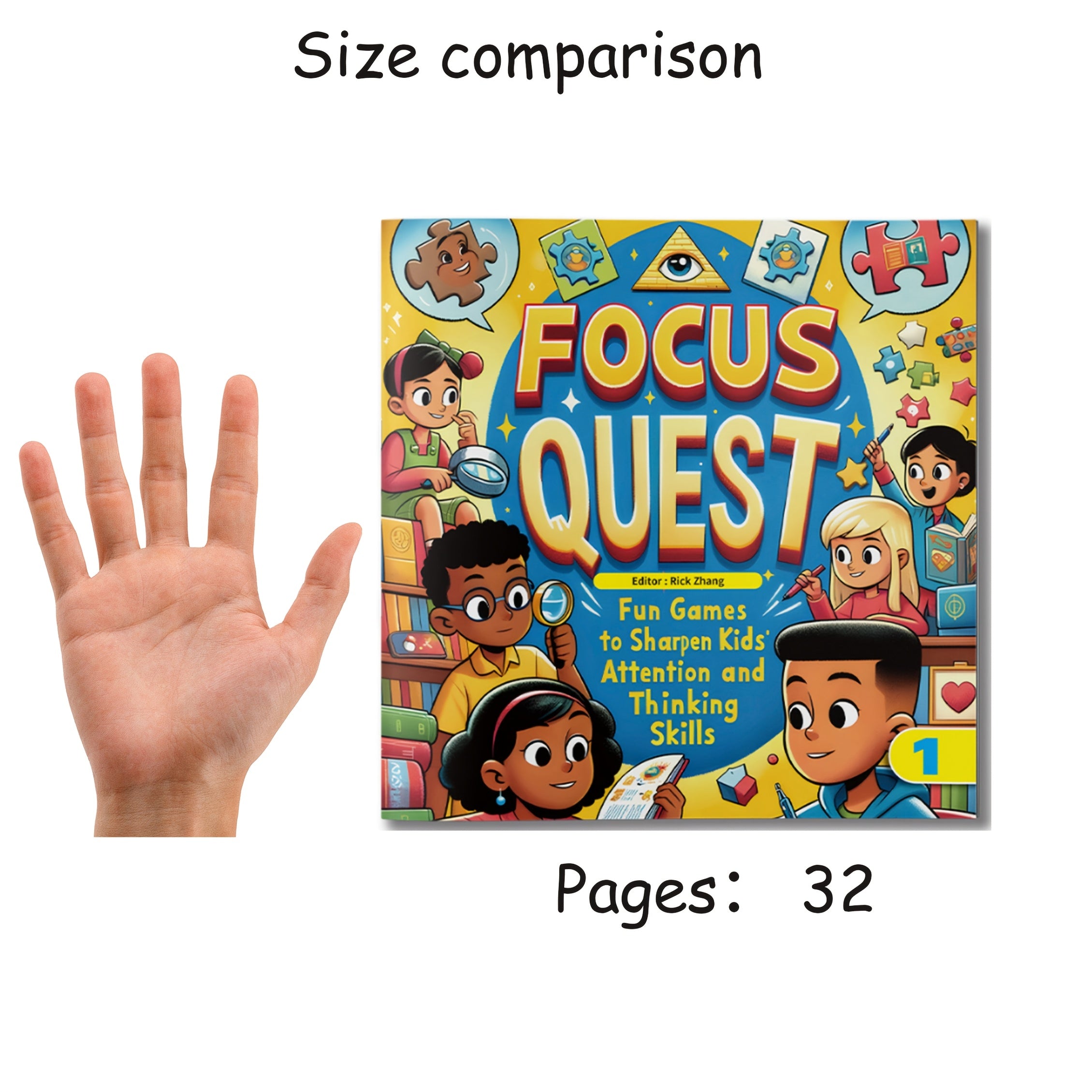 Children's Educational Chapter Book for Kids Age 5 Focus Cognitive Skills Learning