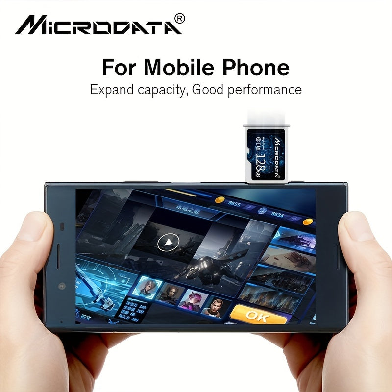 Yangi mikro TF SD kartalar, tez saqlash uchun 32GB SDHC Class 10, shuningdek, 64GB, 128GB va 256GB U3 SDXC mini flesh xotira drayverlari, smartfonlar uchun SD adapter bilan.