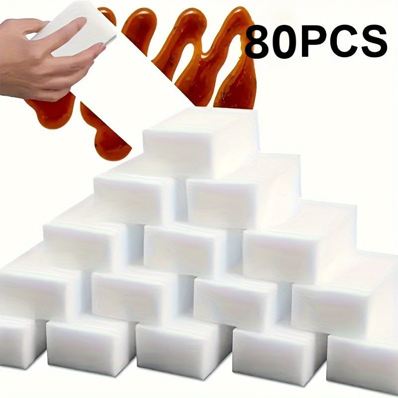 80/160 Pack Magic Sponge Erasers for Cleaning Foam Pads for Kitchen Bathroom Floor