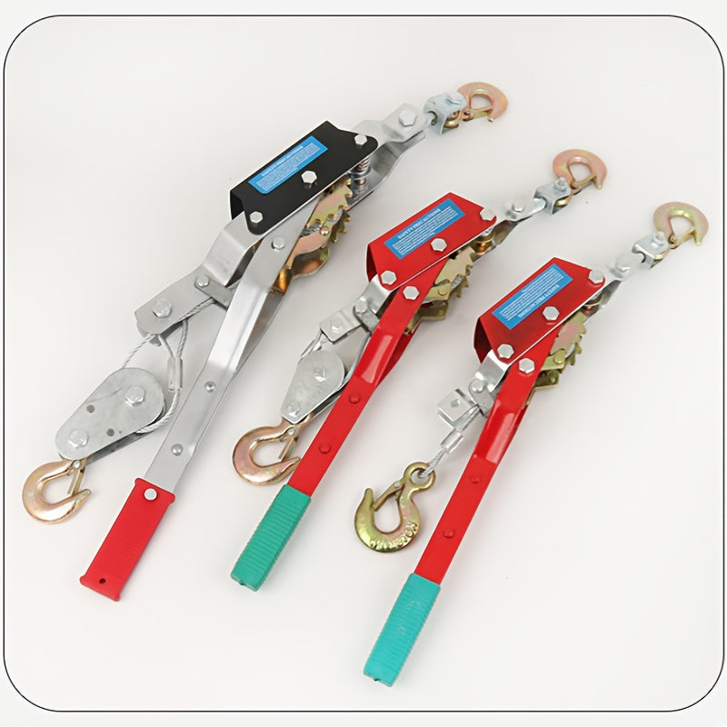 Heavy Duty Hand Winch 1/2/4 Ton with Steel Cable and Double Gear Mechanism