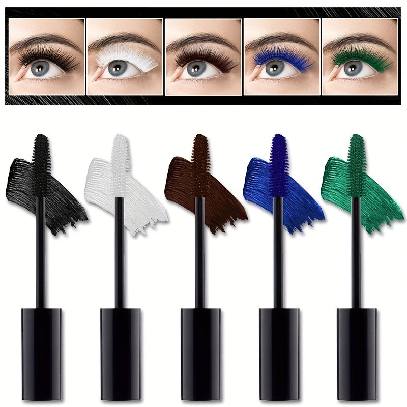 Waterproof Mascara Long-Lasting Smudge-Proof Curling Black Green Mascara