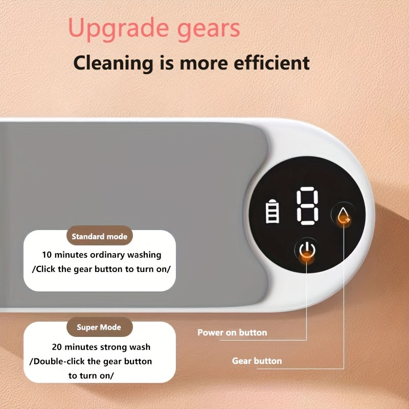 Portable Jewelry Cleaning Machine with 360° Cleaning, USB Rechargeable, Cordless for Travel and Home Use