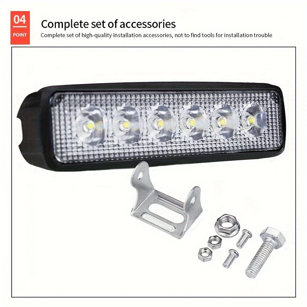 Luces LED universales para coche 1/2 piezas, súper brillantes, cubierta negra, fuera de carretera, SUV, camión