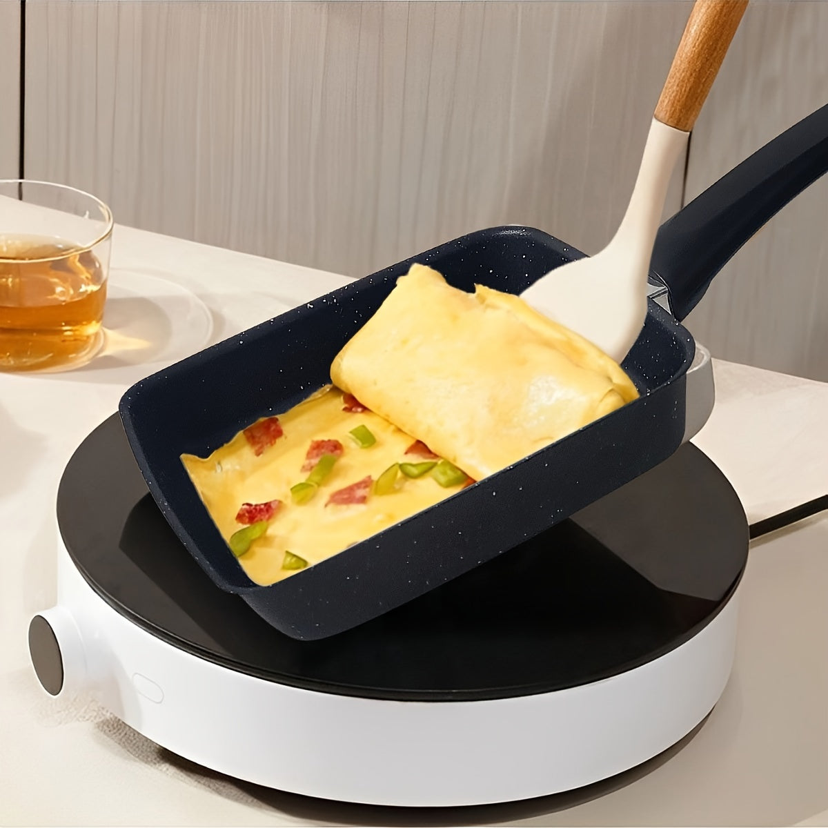 Cast Iron Skillet Non-Stick Japanese Design for Omelettes Burgers and More