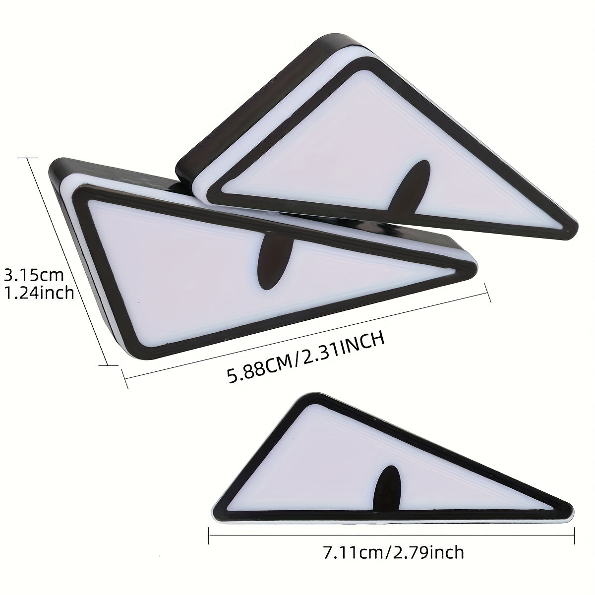 Luces de ambiente para motocicleta 2 piezas Pequeños ojos de diablo decorativos neón multicolor