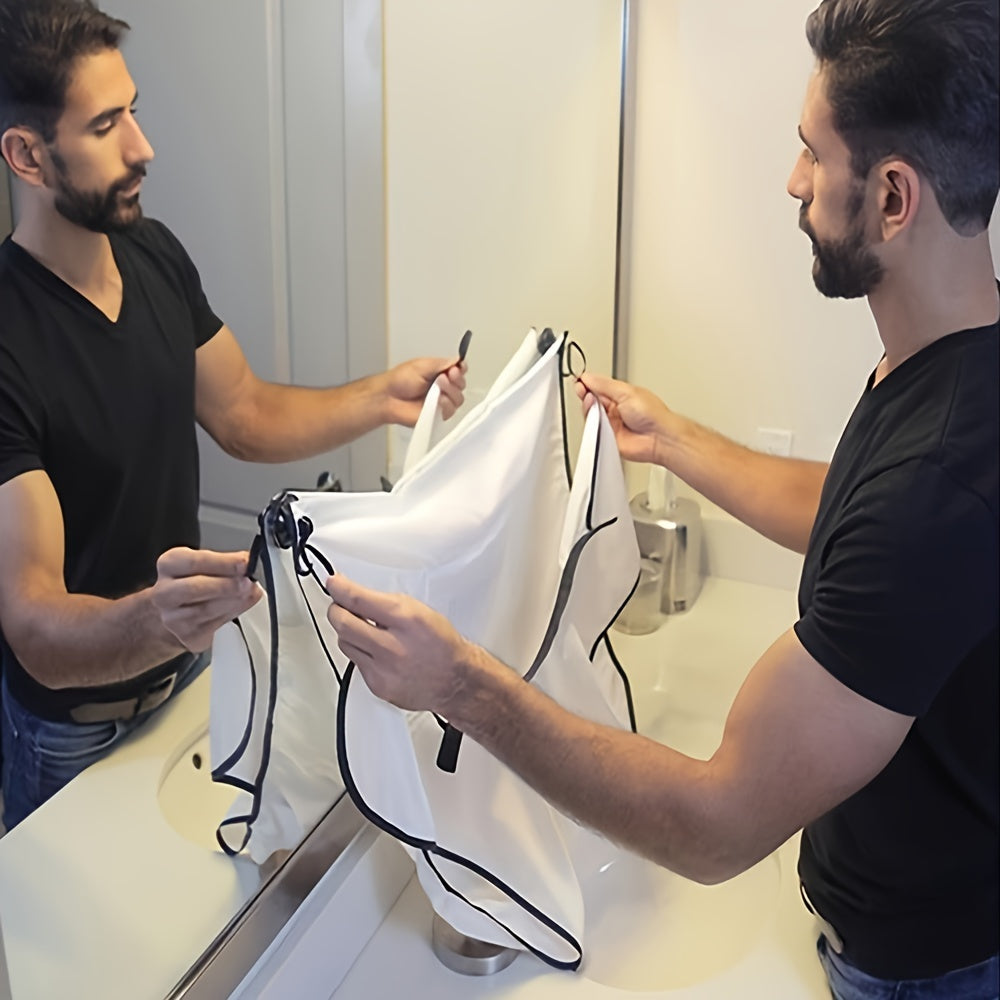 Мужской нагрудник для бритья с присоской для управления волосами при бритье